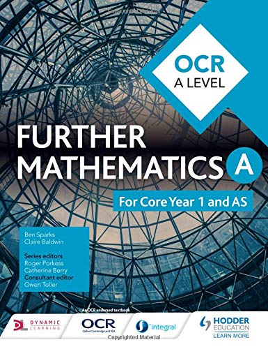OCR A Level Further Mathematics Core Year 1 textbook cover.