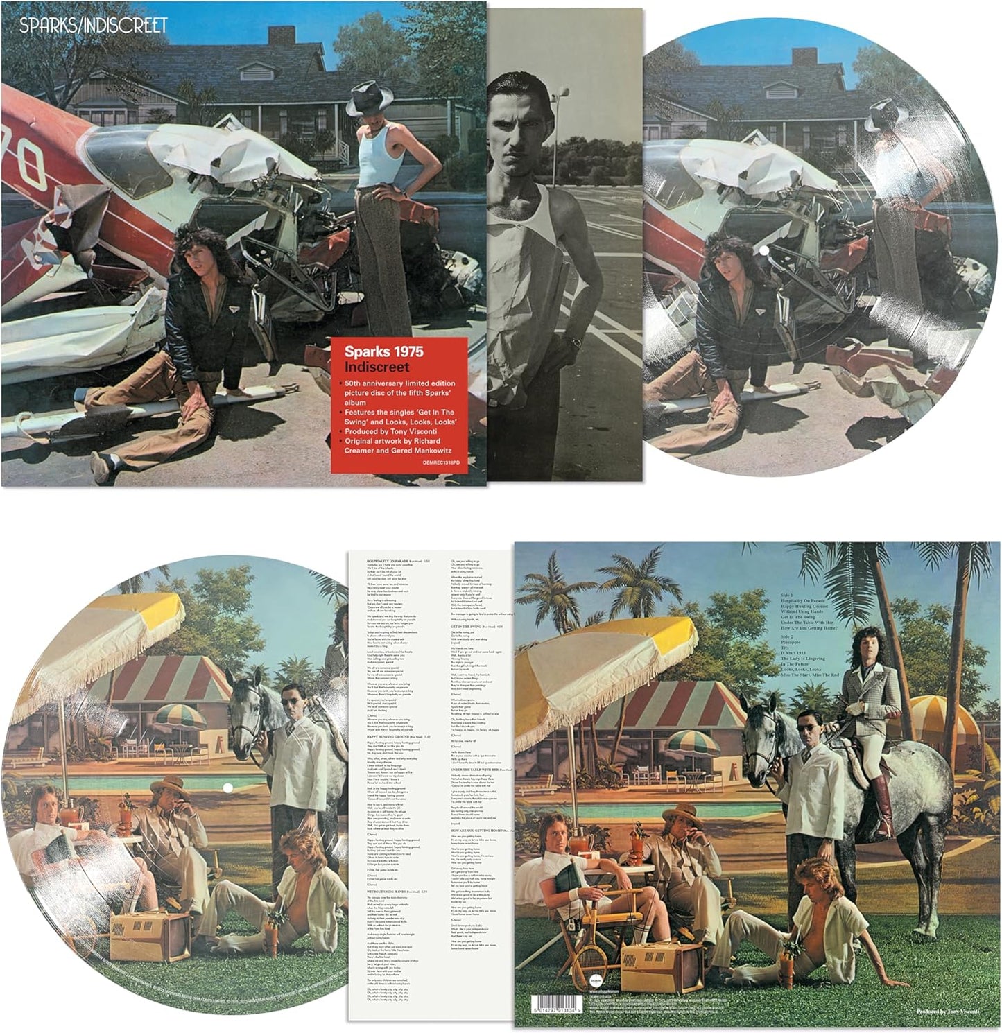 Sparks - Indiscreet (50th Anniversary Picture Disc) [VINYL]