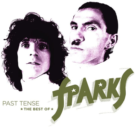 Album cover featuring portraits of Ron and Russell Mael with the text Sparks Past Tense.