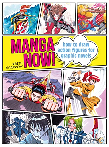Book cover: “Manga Now!” with dynamic illustrations of manga action figures.