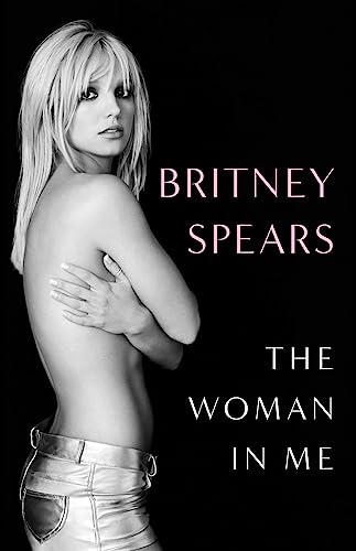 Black and white book cover featuring Britney Spears with arms crossed against black background.