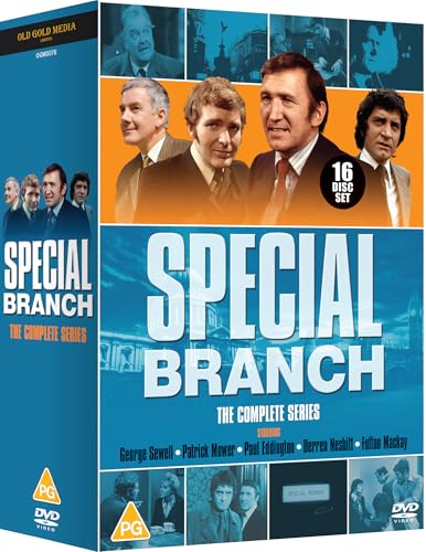 DVD box set cover for Special Branch featuring cast portraits and blue background imagery.