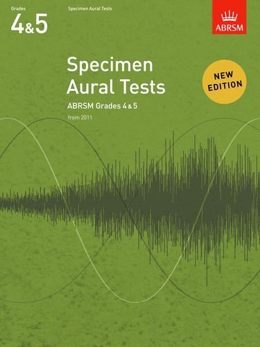 Green book cover with white text: “Specimen Aural Tests, Grades 4 & 5”.