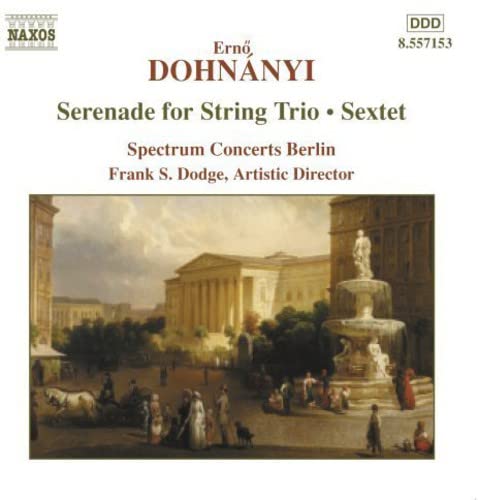 CD cover for Dohnanyi's Serenade for String Trio and Sextet featuring a classical painting.