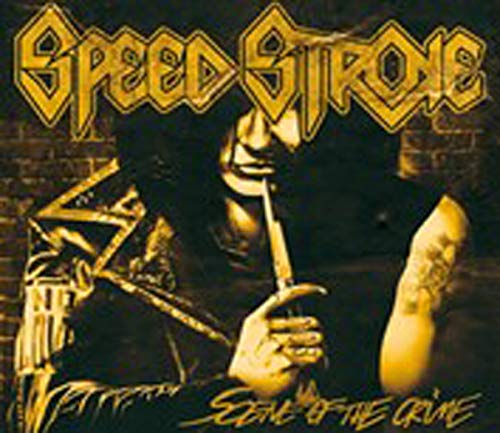CD cover for Speed Stroke’s “Scene Of The Crime” with a shadowy figure.