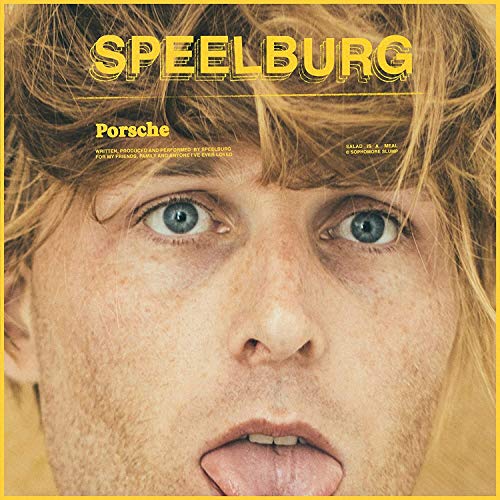 Vinyl album cover with a man's face and "SPEELBURG" in yellow.