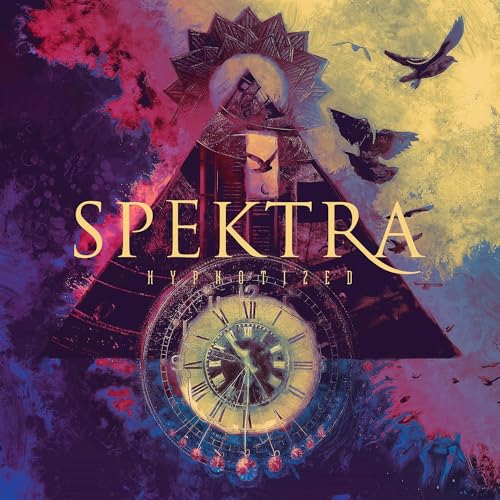 CD cover for Spektra - Hypnotized, with surreal imagery of clocks and birds.