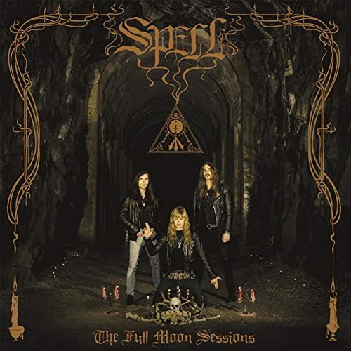 CD cover for Spell’s “The Full Moon Sessions” featuring a band in a tunnel.