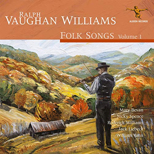 CD cover featuring a man playing violin in a rural landscape.