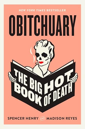 Book cover: skeleton reading a newspaper, titled “Obitchuary.”