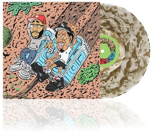 Album cover and vinyl record for Spencer,vic & Small Professor’s “Mudslide.”