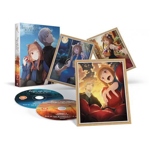 Spice and Wolf" Blu-ray set with character art and two discs.