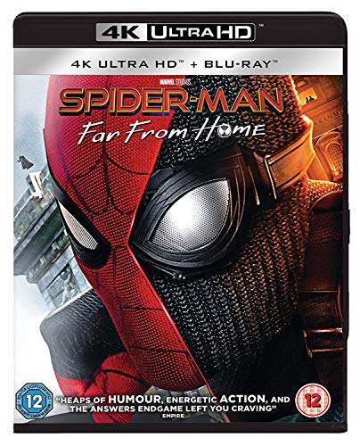 Spider-Man Blu-ray case featuring a close-up of Spider-Man’s masked face.