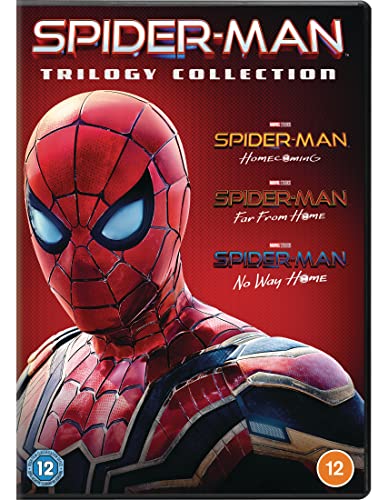 Spider-Man trilogy DVD cover featuring a close-up of Spider-Man’s masked face.