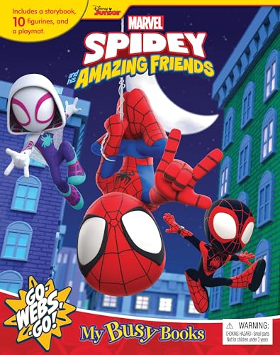 Spidey and His Amazing Friends book cover featuring Spider-Man, Ghost-Spider, and Miles Morales.