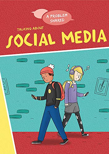 Book cover depicting two young people walking and using phones.