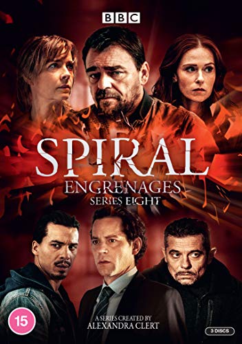 DVD cover for Spiral Series 8 featuring six cast members against a red background.