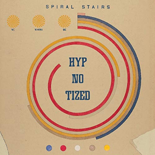 Vinyl record cover with spiral design and text “HYPNO TIZED”.