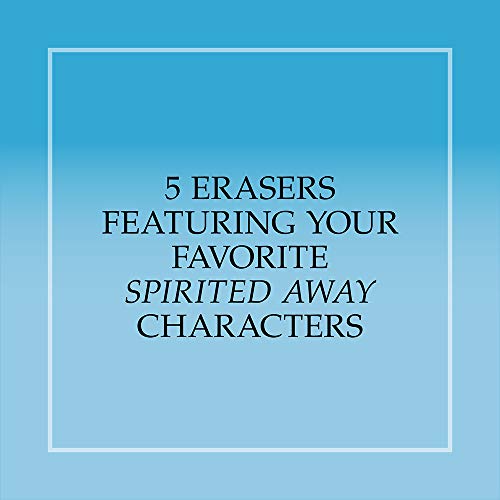 Blue packaging for a set of five Spirited Away character erasers.