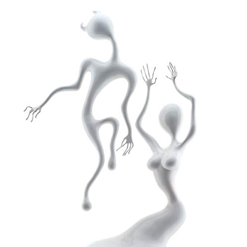 Album cover for Spiritualized’s “Lazer Guided Melodies” featuring stylized figures.