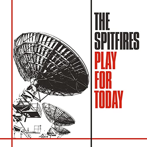 CD cover for The Spitfires’ “Play For Today” featuring radar dishes.