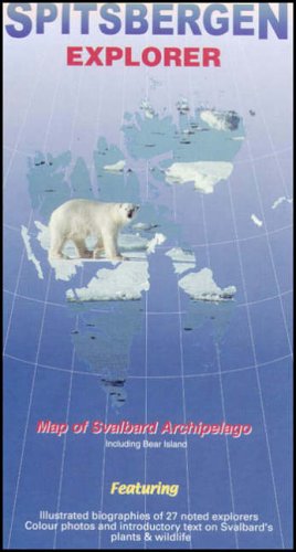 Detailed map of Svalbard archipelago and Bear Island on sturdy paper or card.