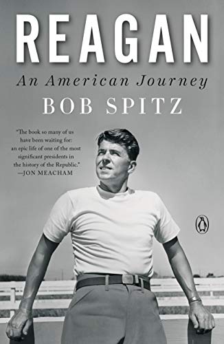 Book cover: "Reagan" by Bob Spitz, featuring a portrait of Ronald Reagan.