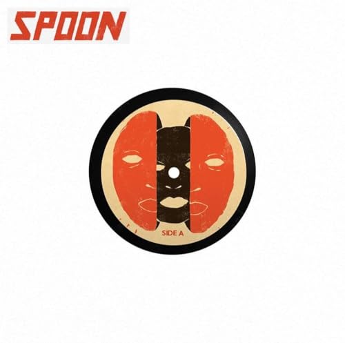 Spoon "Wild" CD cover with a stylized face in red and black.