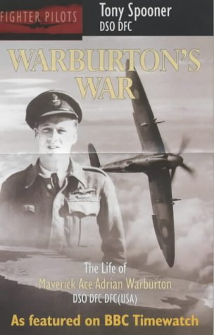 Book cover: pilot Adrian Warburton with a fighter plane in the background.