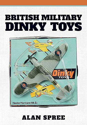 Book cover featuring a vintage Dinky Toys Hawker Hurricane model airplane.