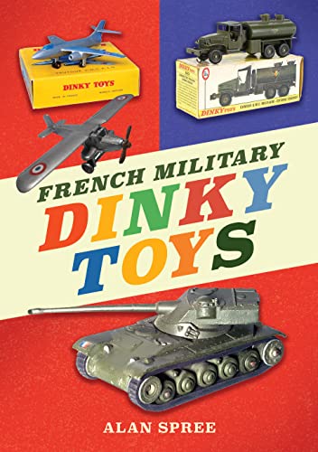 Vintage French Dinky Toys military vehicles and boxes, book cover.