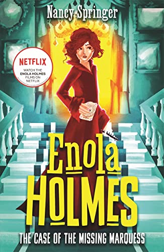 Book cover featuring illustrated young woman on a grand staircase.