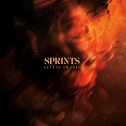 Album cover for Sprints’ “Letter To Self” with fiery, blurred portrait.