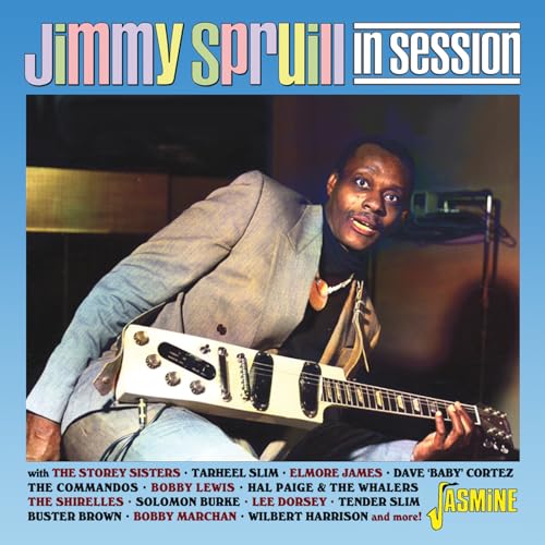 Jimmy Spruill album cover: musician with a light-colored electric guitar.