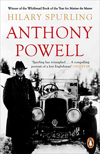 Book cover featuring a portrait of Anthony Powell beside a vintage car.