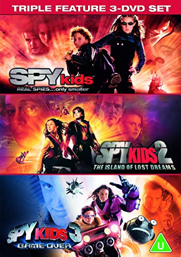 Spy Kids 3-movie DVD collection cover featuring children as secret agents.