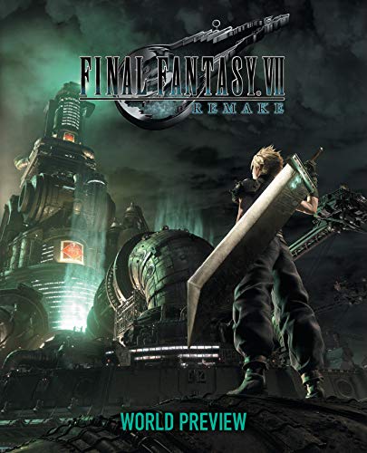 Cloud Strife with Buster Sword before Midgar from Final Fantasy VII Remake.
