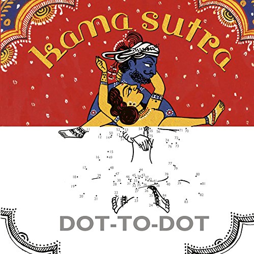 Red cover with illustrated couple and dot-to-dot puzzle below.