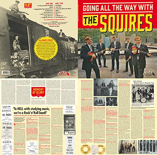 Vinyl record cover for The Squires’ “Going All The Way With The Squires.”