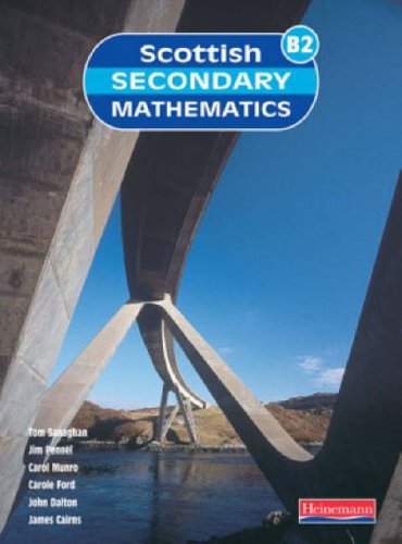 Textbook cover: "Scottish Secondary Mathematics" with a bridge image.