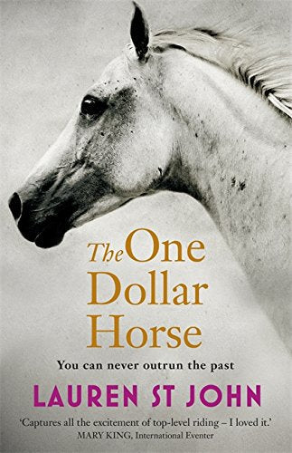 Book cover featuring a close-up of a white horse’s head and neck.