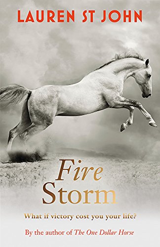 Book cover showing a white horse leaping against a cloudy, dusty sky.