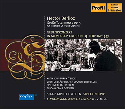 CD cover for Berlioz’s Requiem featuring ornate gold script and a somber image.