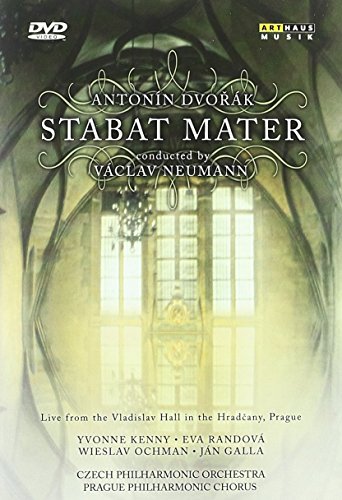 DVD cover for "Stabat Mater" with ornate window and text overlay.