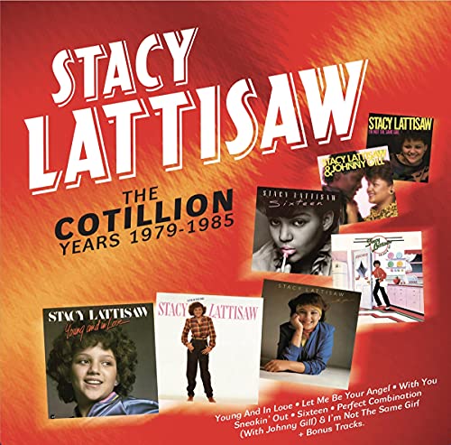 Album cover for Stacy Lattisaw The Cotillion Years featuring multiple smaller album art images.