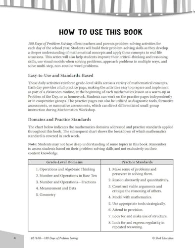 Sixth grade math workbook cover with text explaining problem-solving activities.