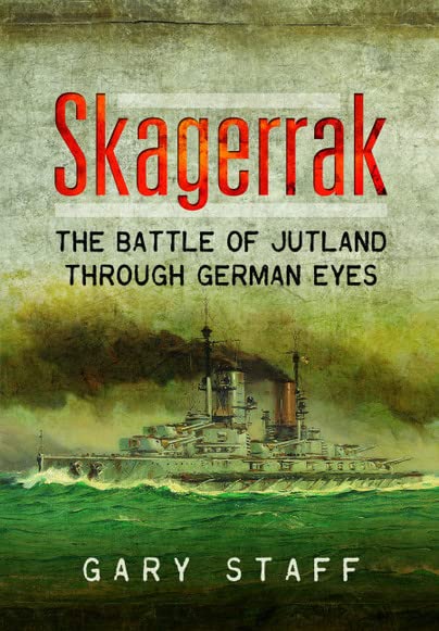 Book cover: “Skagerrak” depicting a German battleship at sea.