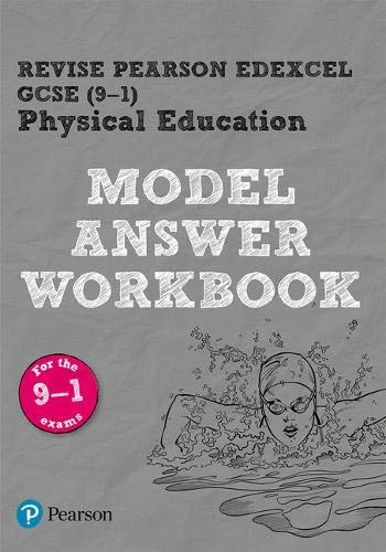 GCSE Physical Education model answer workbook cover with a swimmer illustration.