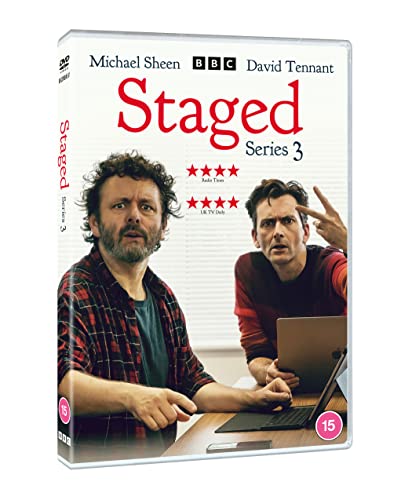 DVD cover for “Staged” Series 3 featuring Michael Sheen and David Tennant.