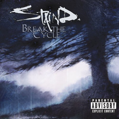 Staind album cover, "Break the Cycle," with a dark, stormy tree image.